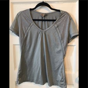 Athleta grey tee size Large